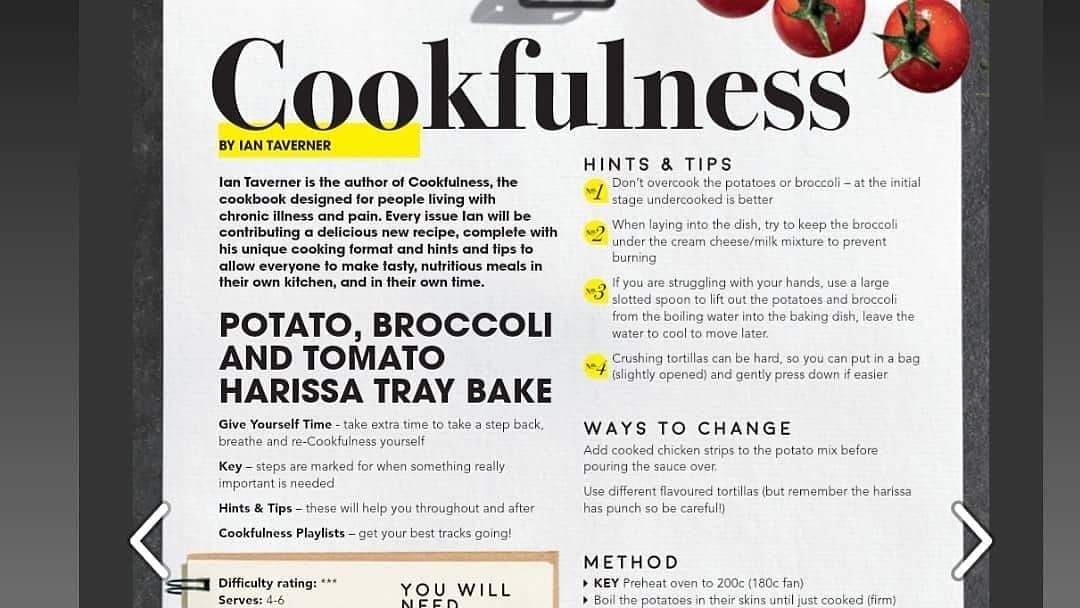cookfulness's tweet photo. Check out my latest recipe in the brilliant @PosAbilityMag! 🙏 for your trust &amp; faith in me as a new writer. Sharing pages with such amazing people @SamanthaRenke @MikScarlet @Danwhite1972 is a real honour👨‍🍳💜🍳💙

https://t.co/rVaahr5sxj 

#cookfulness #mentalhealth #chronicpain https://t.co/BwY5Bxjtsi