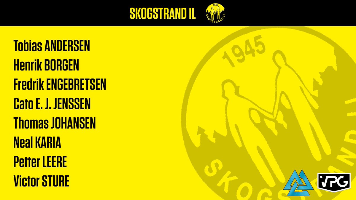 Troppen vår for 5s liga i <a href="/ARCTICACL/">Arctic League</a> 🙌🏼 Bare lokale gutter som spiller for oss denne sesongen! 🟡⚫️ #sammenforSkogstrand