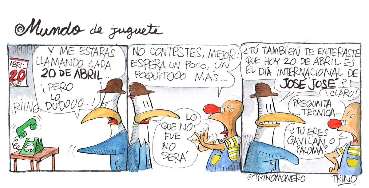 ¿Y si le hacemos caso a <a href="/trinomonero/">trino camacho</a> y nomàs por celebrar el #DiaDeJoseJose le hablamos a alguien...? Así, casual...