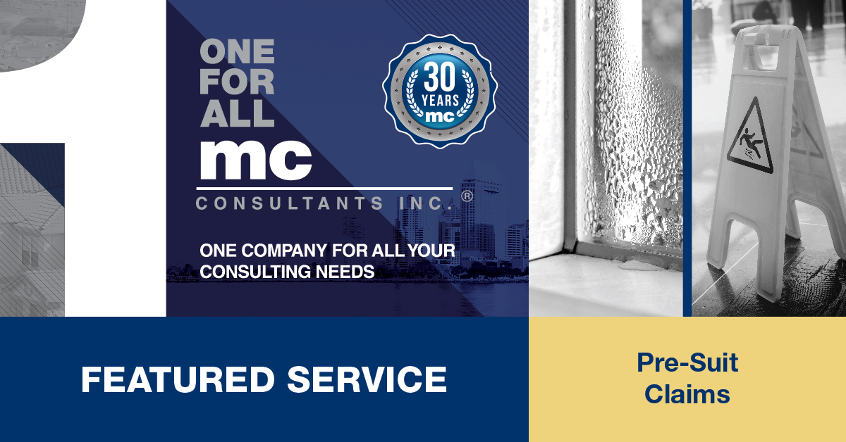 mccforensics's tweet photo. Featured Forensic Service - Pre-Suit Claims
#EngineeringAnalysis #ConstructionClaims #GeneralLiabilityClaims 
Click this link to preview TEAM MC's suite of Forensic Services: https://t.co/suv3kxqNxf https://t.co/oP6w4Hvfat