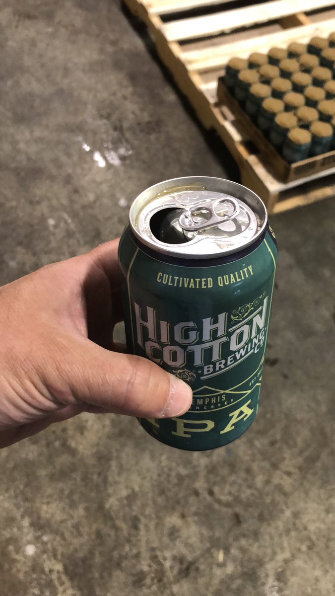 It’s #420day and we’re canning <a href="/HighCottonBeer/">High Cotton Beer</a> IPA in a green canning. Just sayin, might as well get started early