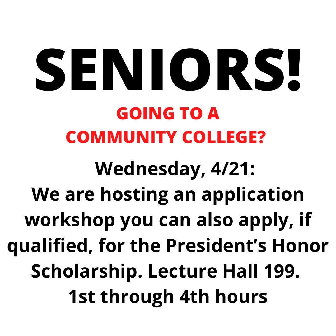 WFHSCareerC's tweet photo. Important announcement! https://t.co/0j1DiKlX3Z