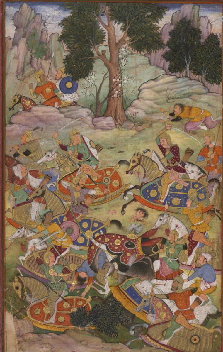 Hemmed in on their flanks by rapid arrow-fire and peppered by musket shot from ahead, the bulk of the Lodi army did not even make contact with Mughal forces as Babur ordered a counter-attack, forcing the Afghans into a general retreat along their entire front.