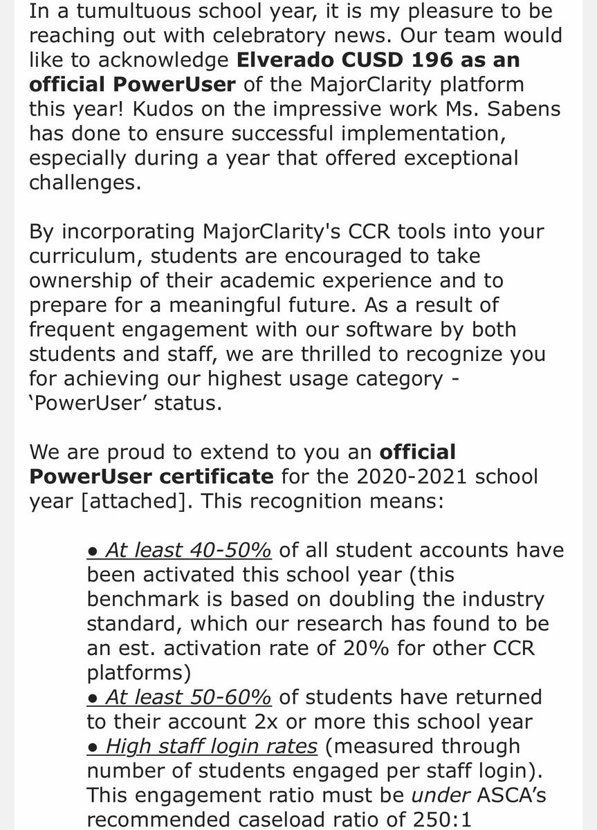 FSabens's tweet photo. Thank you @MajorClarity for noticing the commitment of our students to immerse their selves into our CCR curriculum! They make me proud everyday. #FalconNation #scchat #reachhigher https://t.co/Wgl3vV9R7r