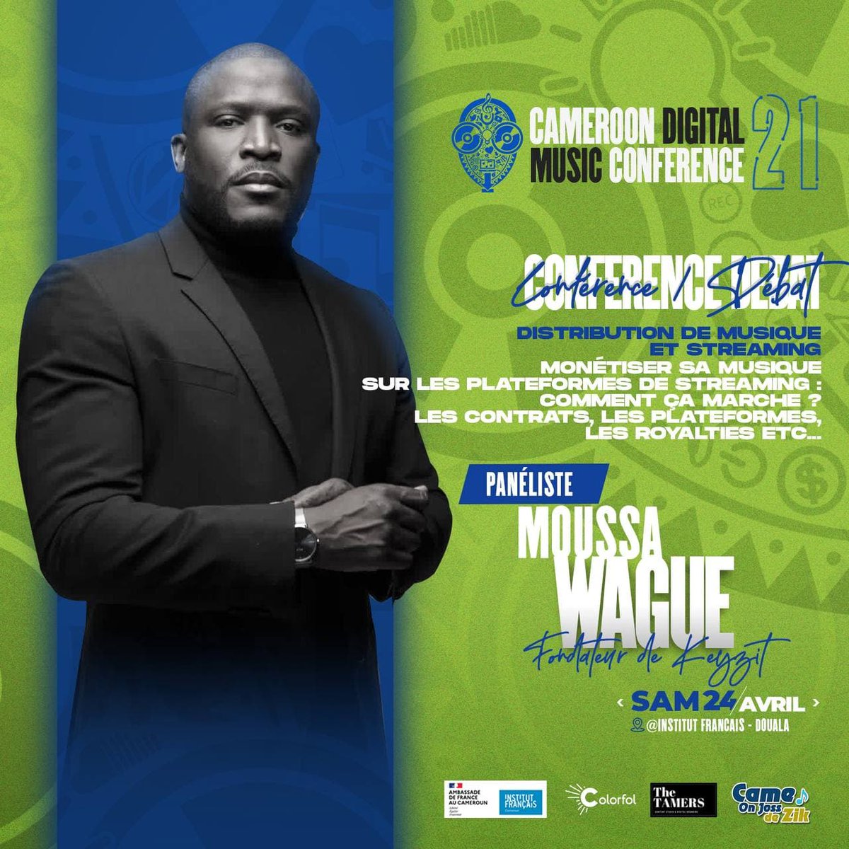 BelgiqueKeyzit's tweet photo. Moussa Wagué, Fondateur et PDG de la maison de disques Keyzit, participera à la seconde édition du Cameroon Digital Music Conference, à Douala les 23 et 24 avril 2021.  
« Au delà des vues ,
Monétiser et promouvoir la musique à l'ère du digital. 

#Cdmc21 #KeyzitBelgique #Keyzit https://t.co/2OpAyxvvX9