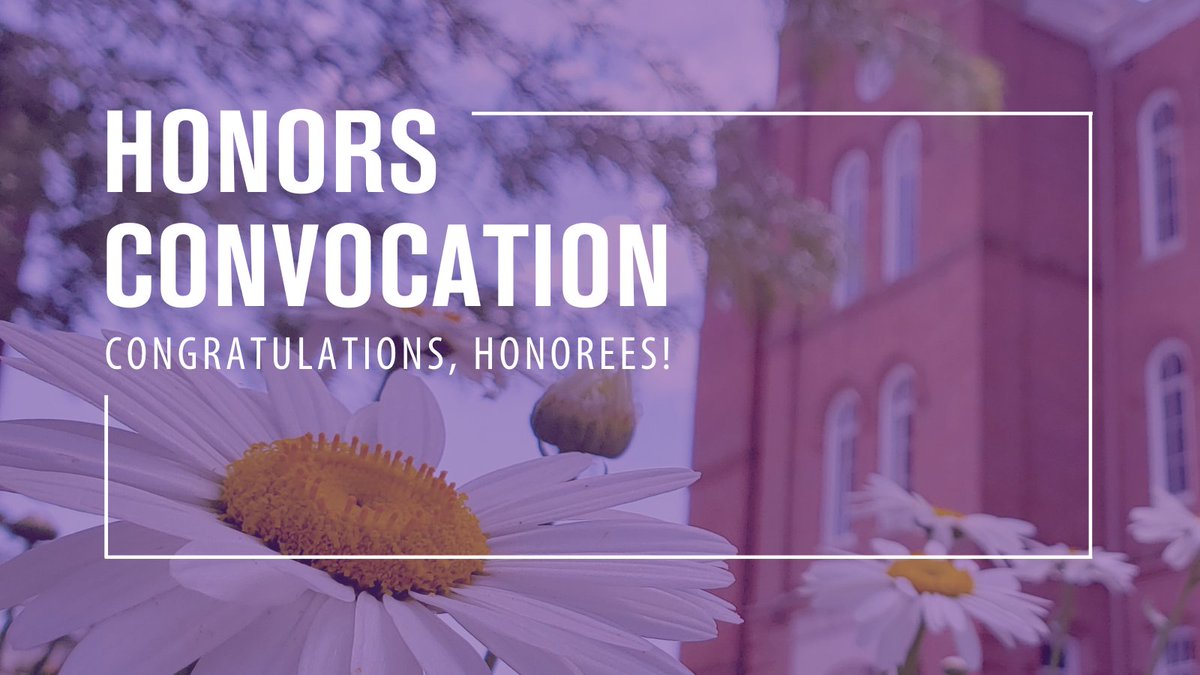 We are so incredibly proud of our exceptional seniors. Join us in congratulating all of our award winners! See the full list of awardees at mountunion.edu/honors-convoca….

Stay tuned for the announcements of the 2021 Outstanding Senior Award, Great Teacher Award, and more.