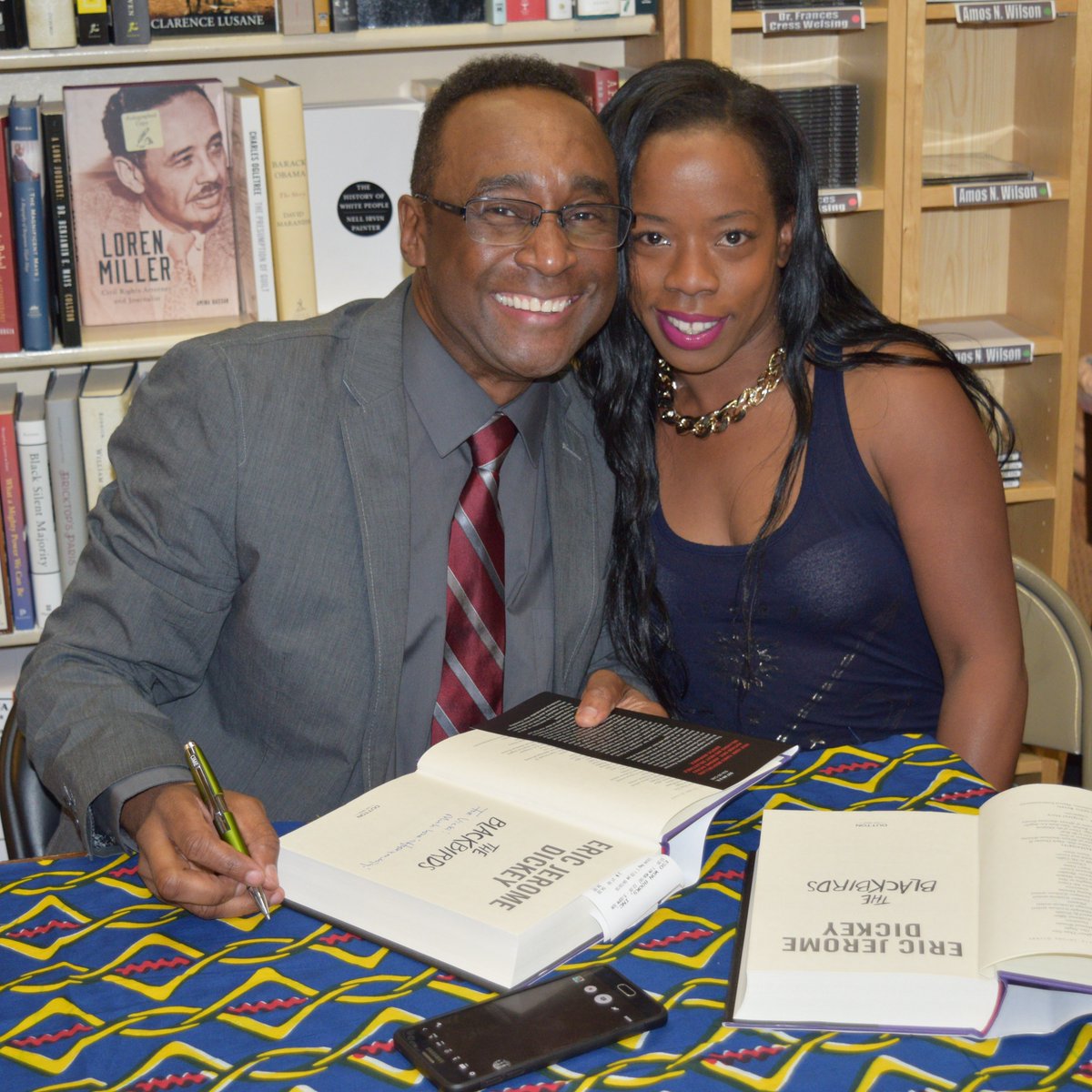 Celebrating the life of our friend, brother, and #favoriteauthor @EricJDickey on this day as his new book is released. #EJDtribute #ericjeromedickey @EsoWon #thesunofmrsuleman @DuttonBooks #shotbyjason - this was a #booksigning in 2016. @VictoriaECM #theblackbirds @quianavictoria