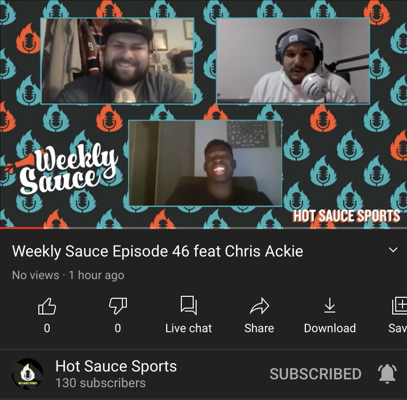 Hot Sauce Sports (@hotsaucesports) on Twitter photo Weekly Sauce Ep. 46 Feat <a href="/chris_ackie/">Chris Ackie</a> 🌶🔥
On the menu
- NY Giants Mini Camp
- Career
- Working at McDonalds
- Who’s the best dressed & loudest in locker room
- More!
Link to all platforms in bio!
Link to Youtube⬇️⬇️⬇️
youtu.be/QpMqtfHt6xU
#MontreAls #CFL #Als #Alouettes Weekly Sauce Ep. 46 Feat <a href="/chris_ackie/">Chris Ackie</a> 🌶🔥
On the menu
- NY Giants Mini Camp
- Career
- Working at McDonalds
- Who’s the best dressed & loudest in locker room
- More!
Link to all platforms in bio!
Link to Youtube⬇️⬇️⬇️
youtu.be/QpMqtfHt6xU
#MontreAls #CFL #Als #Alouettes