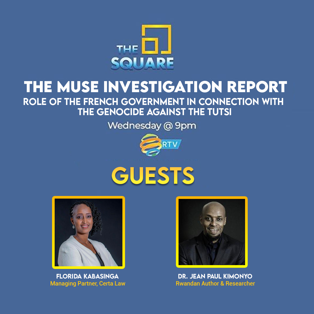 RwandaSquare's tweet photo. Hello Friends! Our guests for this week’s show on the #MuseReportRwanda and Role of the French Government in Connection With the Genocide Against the Tutsi are: Florida Kabasinga, Managing Partner at Certa Law and Dr. @jpkimonyo, Author &amp; Researcher.
#Kwibuka27 #MuseReport #RwOT https://t.co/8phyGspoWU