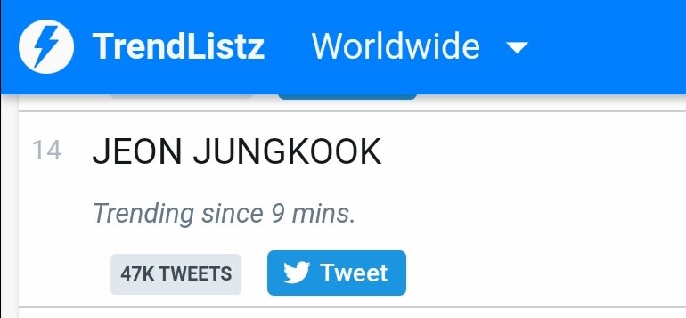 Daily_JKUpdate's tweet photo. [INFO] “JEON JUNGKOOK” is now trending at #14 WORLDWIDE✨

ジョングク방탄소년단 정국 @BTS_twt #JUNGKOOK #JEONJUNGKOOK https://t.co/UHxWaM6RBG