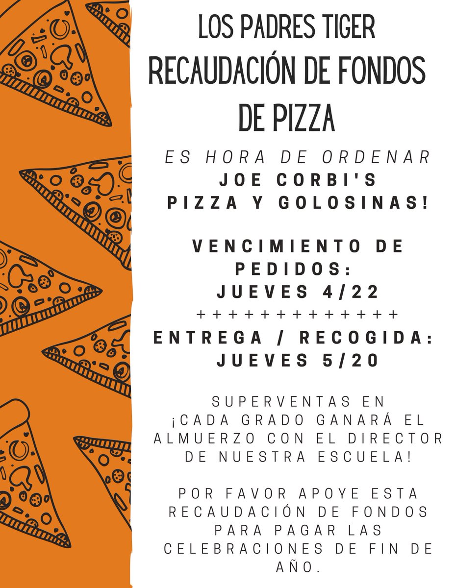 FHTigerParents's tweet photo. Tiger Parents JOE CORBI'S PIZZA FUNDRAISER continues until this Thursday 4/22!!
All families that place an ONLINE ORDER by Wednesday 4/21 at 12PM will receive a FREE WAWA SHORTI COUPON!

Order online HERE and use PARTICIPANT CODE 9688 at checkout! https://t.co/nr96Awy0yD https://t.co/TgGw1QGdN4