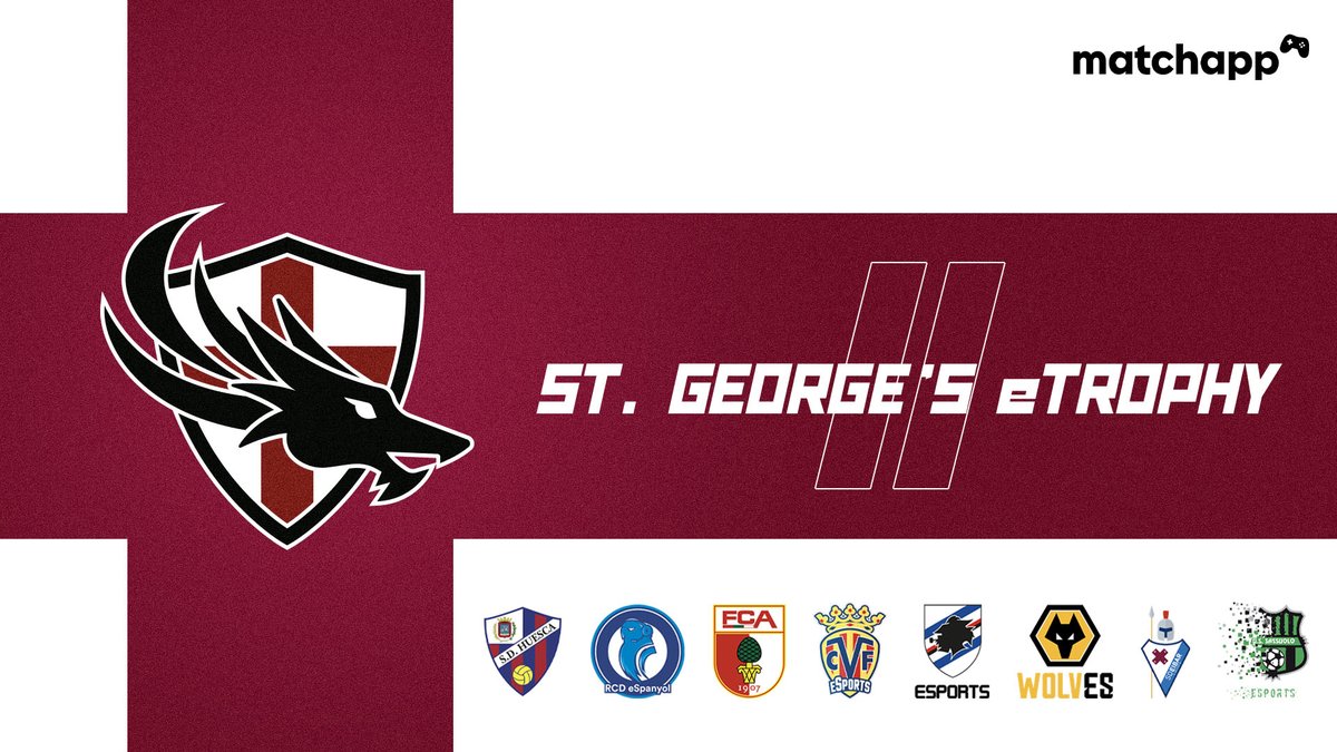 𝙄𝙄 𝙎𝙩. 𝙂𝙚𝙤𝙧𝙜𝙚'𝙨 𝙚𝙏𝙧𝙤𝙥𝙝𝙮 🏆🏴󠁧󠁢󠁥󠁮󠁧󠁿

En apenas dos días arranca nuestra segunda edición, en la que participarán <a href="/RCDeSports/">RCD Espanyol eSports</a>, <a href="/fca_eSports/">FC Augsburg eSports</a>, <a href="/CVFeSports/">Villarreal CF Esports</a>, <a href="/sampdoria/">U.C. Sampdoria</a>, <a href="/WolvesEsports/">Wolves Esports</a>, <a href="/SDEibar_eSports/">SD Eibar esports</a> y <a href="/SassuoloUS/">U.S. Sassuolo</a>.

📰 cutt.ly/GvAq4cm

#IIStGeorgeseTrophy 🔵🔴