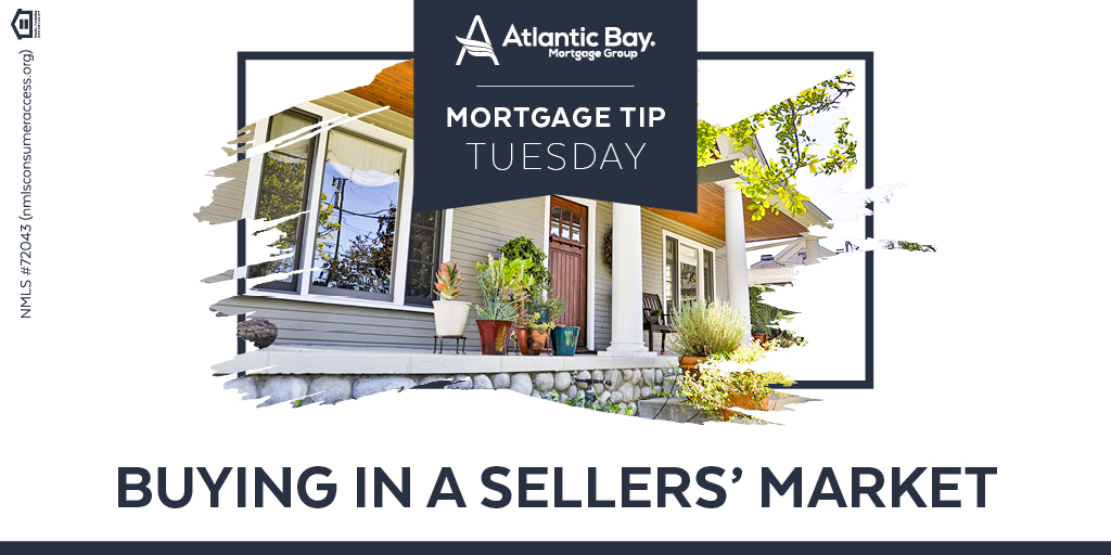 If you’re looking for a home during a seller’s market, make sure you understand that time is of the essence here. If you find the perfect home you'll need to quickly make an offer on it before you lose it to someone else. #MortgageTipTuesday
