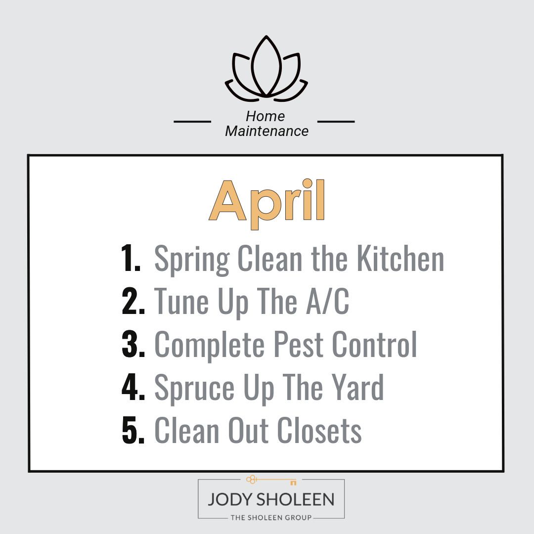 JShoRealEstate's tweet image. Looking for something to do? Catch up on your home maintenance!

#AprilTips
#TheSholeenGroup
#KellerWilliams