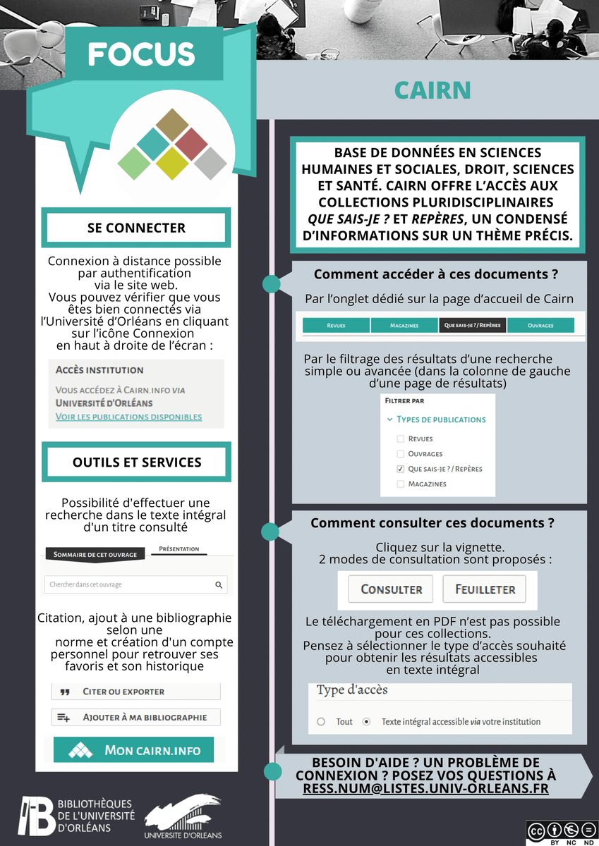 Univ_Orleans's tweet photo. [Focus Ressources ℹ️]

La BU vous propose un focus sur les ouvrages des collections 'Que sais-je ? / Repères' sur @Cairninfo 
📲 https://t.co/5zhY711RM3

Voici les essentiels à connaître sur l'utilisation de cette plateforme ⬇

#basebib https://t.co/VFwCvQnl9G