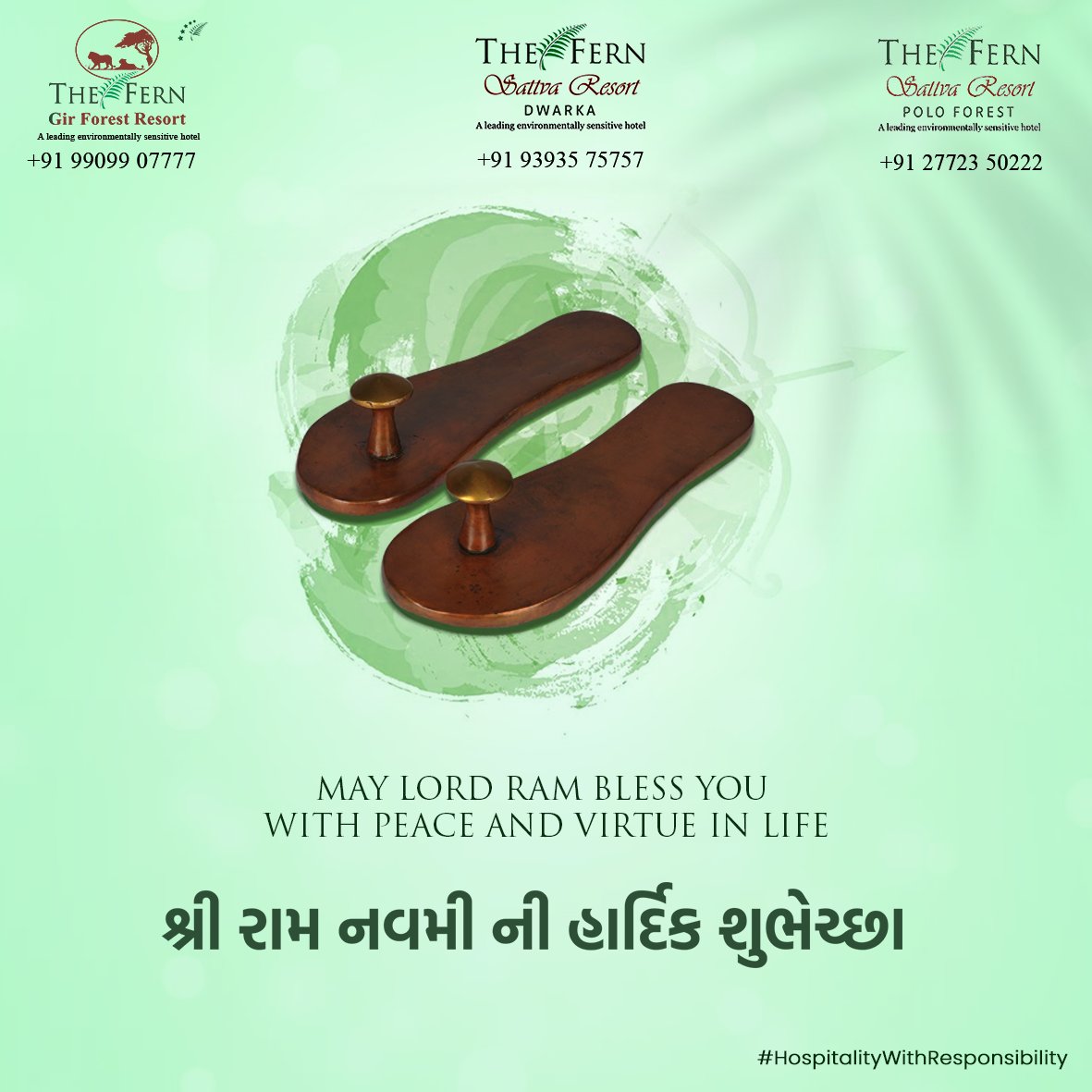 TheFern_Gir's tweet photo. Warm greetings on the auspicious occasion of the birth of Lord Rama. Happy Ram Navami

#TheFernSattvaResort | #FernGirForestResort | #FernGir | #ForestResort | #JungleSafari | #AsiaticLion |#Gujarat | #GujaratTourism | #HospitalityWithResponsibility | #RamNavami | #JaiShreeRam https://t.co/2K4ht72pK7