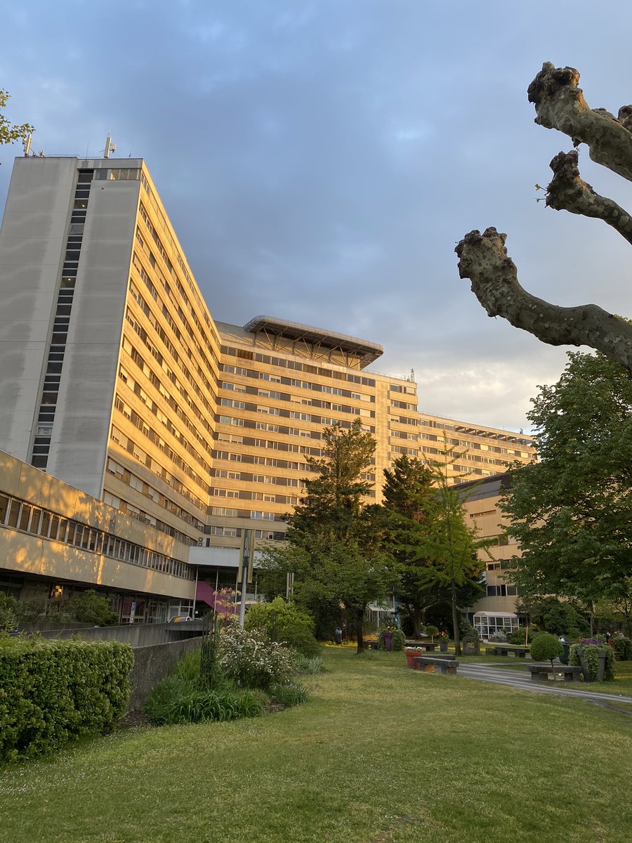 Très belle lumière de fin de journée sur le fameux Tripode du <a href="/CHUBordeaux/">CHU de Bordeaux</a> !
<a href="/Genevieve_Hery/">Geneviève HéryArnaud</a> ça ne vaut pas les mythiques #sunset du pont de l’Iroise que tu magnifies régulièrement 😉 Bonne soirée 🌇 @ChristineLASSAL