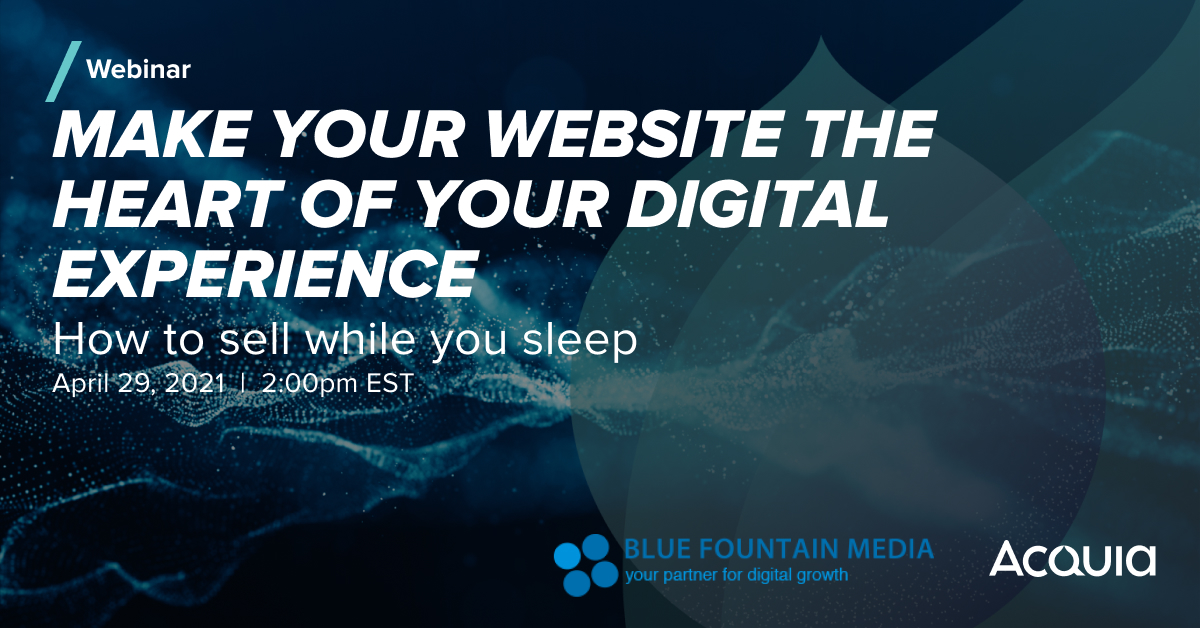 With over 8,000 marketing technology tools available to help engage customers, there’s only one that’s a constant for every business — your website. Join our 4/29 webinar and learn how to make your website the heart of your digital experience. bit.ly/3v3qO5o