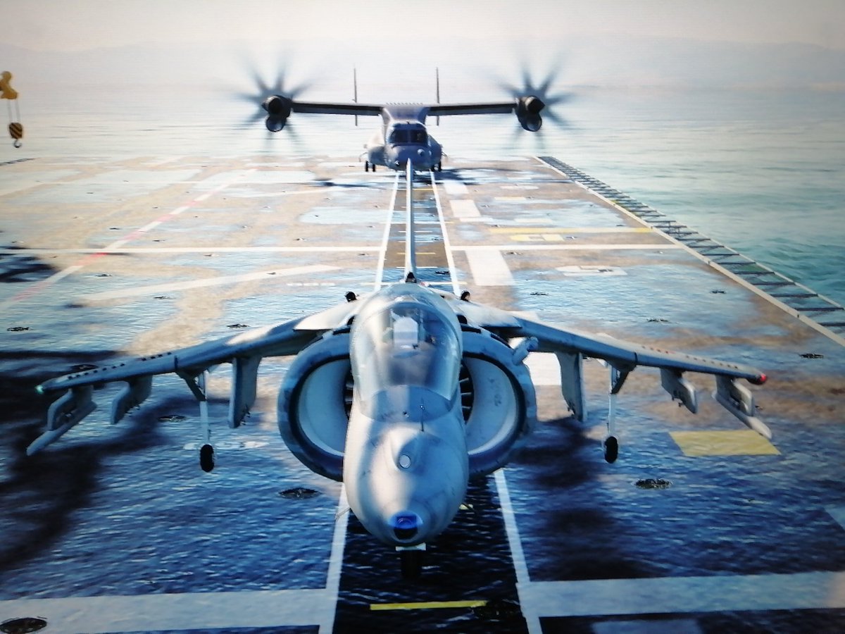FLOANVirtual's tweet photo. #LHDQualifications #DigitalCombatSimulator #DCS #EagleDynamics โ Nuestra #NovenaEscuadrillaVirtual ๐ช๐ธโ๏ธ vuela el AV-8B Harrier II+ desde el buque L-61 Juan Carlos I de #desdemicabina - https://t.co/ZulMPaBmJv & https://t.co/4dW3URYI5f https://t.co/rnQ7l3CjQR