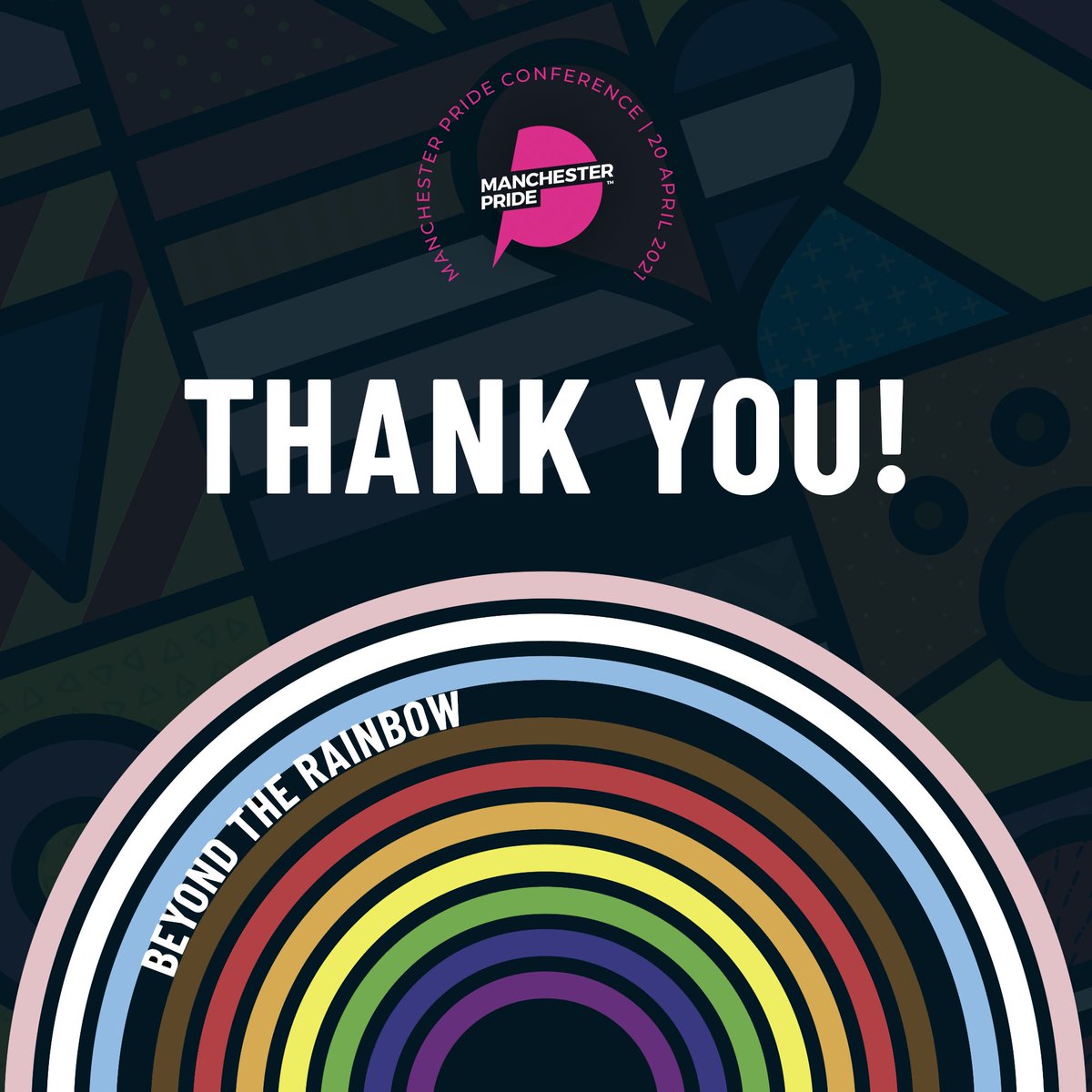 ManchesterPride's tweet photo. We'd like to say a huge thank you to all of our fantastic speakers, presenters and special guests today for #MPConference21, and of course a huge thank you to all of you that tuned in. We hope today has been as informative and inspiring for you as it has for us! 🌈 https://t.co/upovDrjYWQ