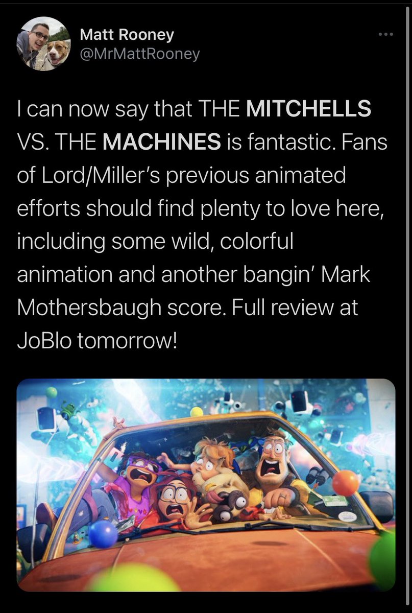 We seem to have a consensus. THE MITCHELLS VS THE MACHINES: satisfaction guaranteed.