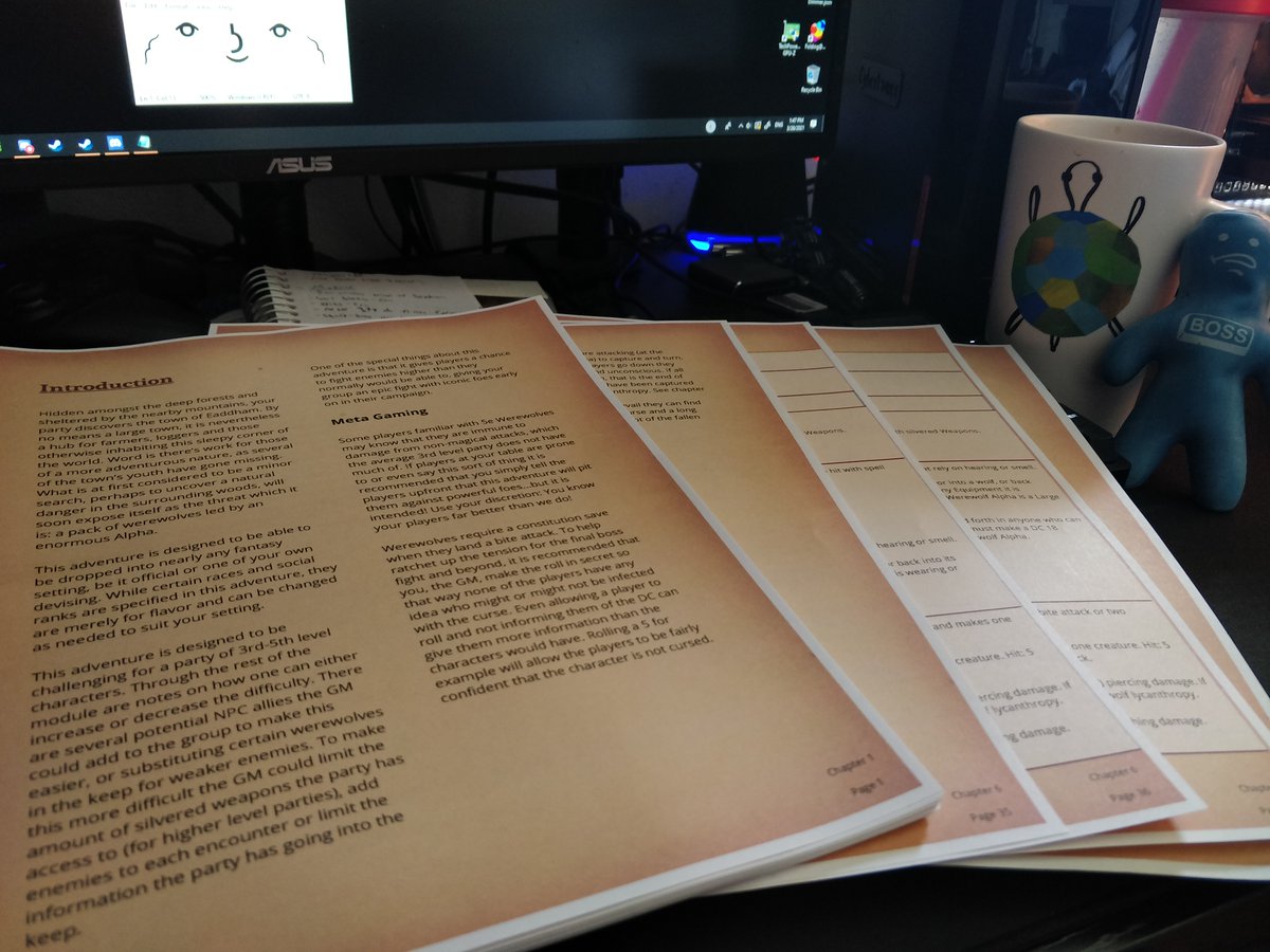SilverShackGame's tweet photo. Whats this I see? One of our Co-Founders wanted a physical copy of our latest and greatest! Get your copy at https://t.co/h0cLfifoMj!!!
#ttrpg #fantasy #5e #tabletopgames #gaming #SilverShackGames https://t.co/dV5Qc6I0Kq