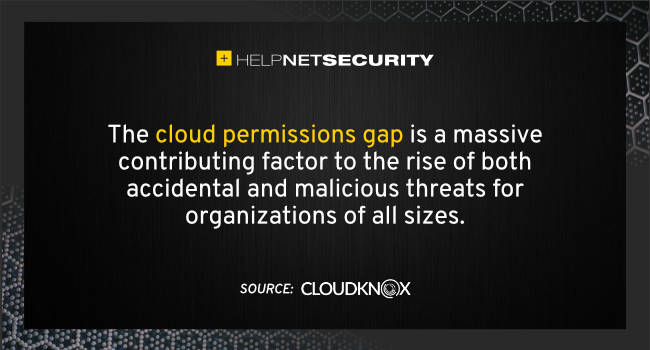 helpnetsecurity's tweet photo. Improper cloud IAM leaving organizations at risk - https://t.co/2SXxVUaVLz - @cloudknox @awscloud @Azure @googlecloud @VMware #cybersecurity #security #infosecurity #itsecurity #CISO #cybersecuritynews #securitynews https://t.co/wVNpgTmzRW