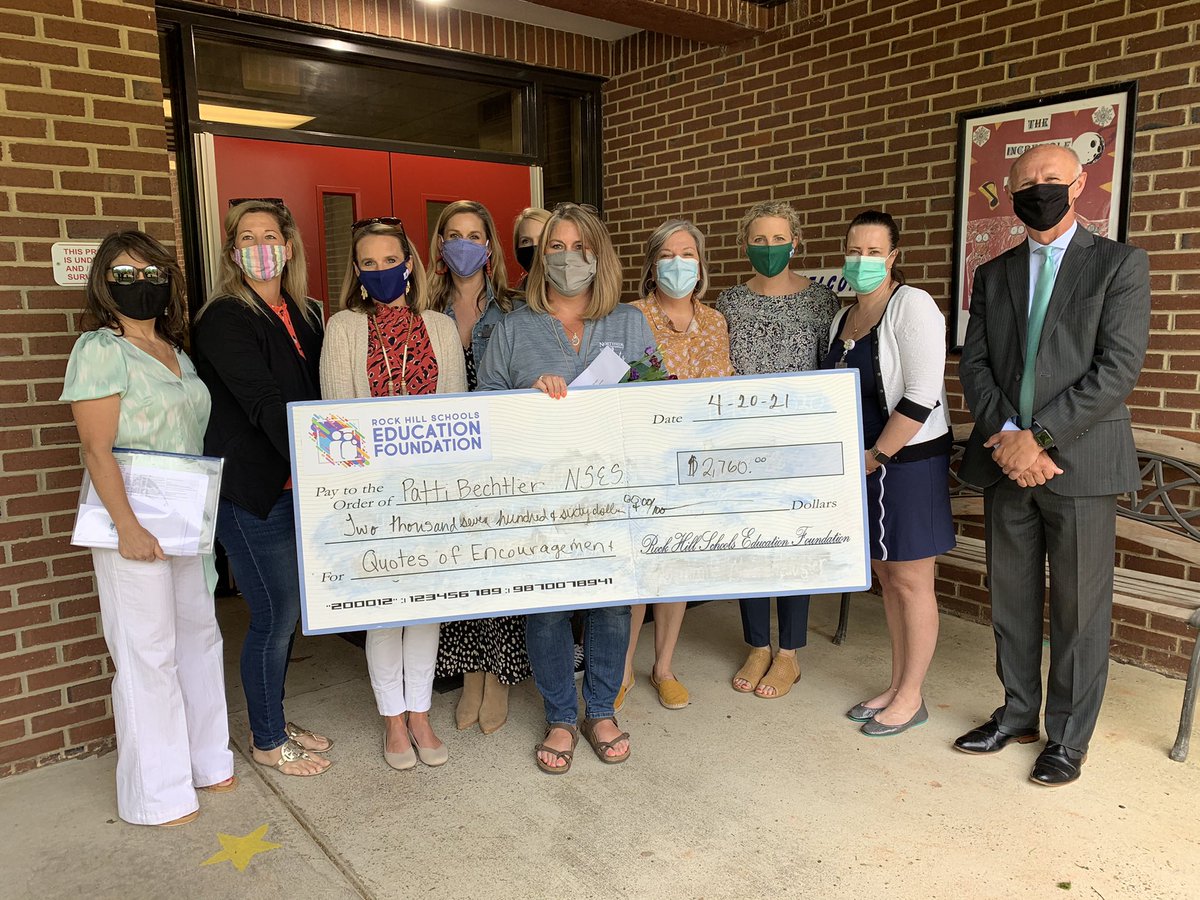 Rock Hill Schools (@rockhillschools) on Twitter photo Great morning out and about in Rock Hill surprising deserving teachers and administrators with MONEY from the <a href="/RHSEFoundation/">RHSEF</a> to enhance learning and connections with the community. #OneTeamOneMissionOneRockHill Great morning out and about in Rock Hill surprising deserving teachers and administrators with MONEY from the <a href="/RHSEFoundation/">RHSEF</a> to enhance learning and connections with the community. #OneTeamOneMissionOneRockHill