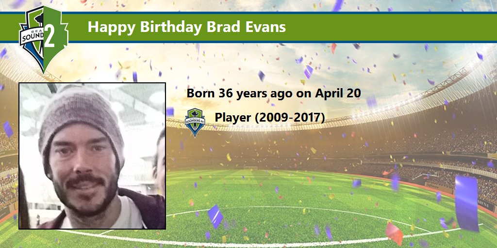 Happy Birthday Brad Evans (     Details:  