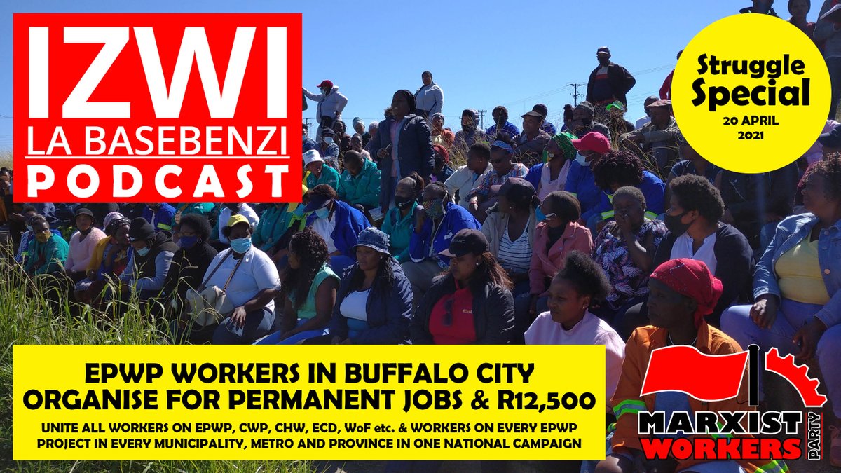 The #SouthAfrica Marxist Workers Party’s Izwilabasebenzi. Reports and analysis of the news from a #Marxist #socialist #leftist #communist perspective.

LISTEN HERE: youtu.be/A7K55-Ep1Fs
