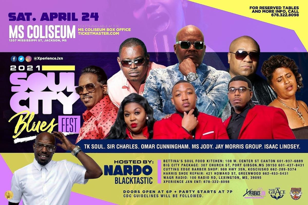 Access205's tweet image. 2021 Soul City Blues Fest @ MS Coliseum  | Saturday, April 24th conta.cc/3xdob2E