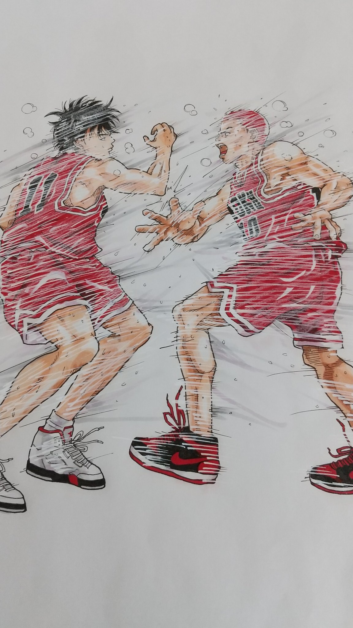ばろうず そしてスラムダンクに戻る 素晴らしきハイタッチ スラムダンク Slamdunk Slamdunkmovie 井上雄彦 Inouetake 桜木花道 流川楓 ルカワ お絵描き練習中 お絵描き好きさんと繋がりたい お絵描き イラスト イラスト好きな人と繋がりたい