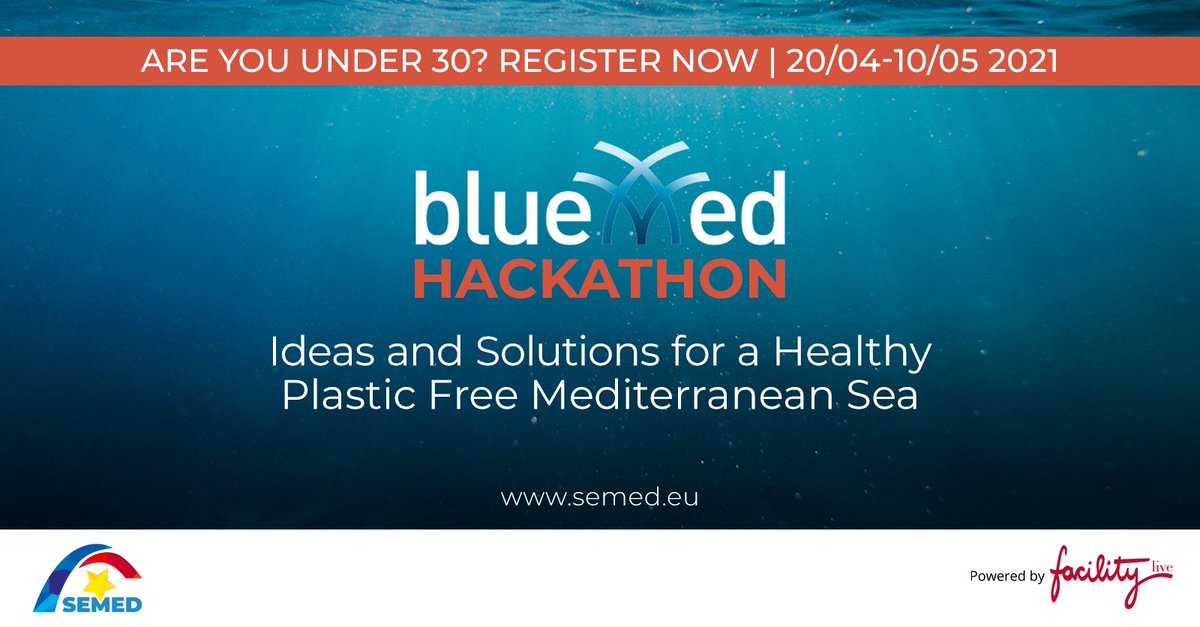 StartupEUMed's tweet photo. Be part of the change!
SEMED welcomes our latest partner, BlueMed.
Register to the #Hackathon for a Healthy Plastic Free #Mediterranean Sea: https://t.co/3reuHdcIvT https://t.co/BKUsDHKlGL