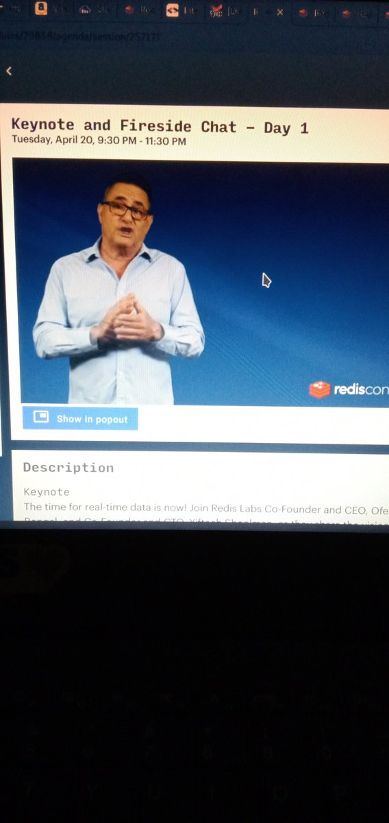 myselfshubhendu's tweet image. @RedisLabs  keynote at #RedisConf2021  👨🏻‍💻