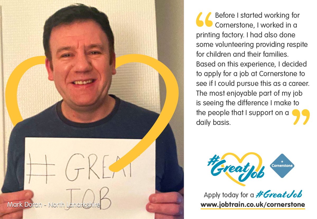 **RECRUITING NOW - #DUNFERMLINE!!**
Ready for a new type of role? #TeamCalaiswood are on the lookout for two new compassionate and understanding *male colleagues to join them.  
Click below and #ApplyToday!!
jobtrain.co.uk/Cornerstone/di…