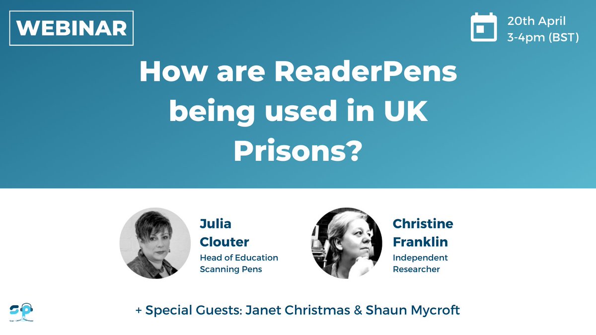 Completely enjoyed being part of the <a href="/ScanningPens/">Scanning Pens</a> webinar today where I got to talk about my prison studies and the use of #ReaderPens!  Wow wow wow.. Recorded event!  If you missed catch up!