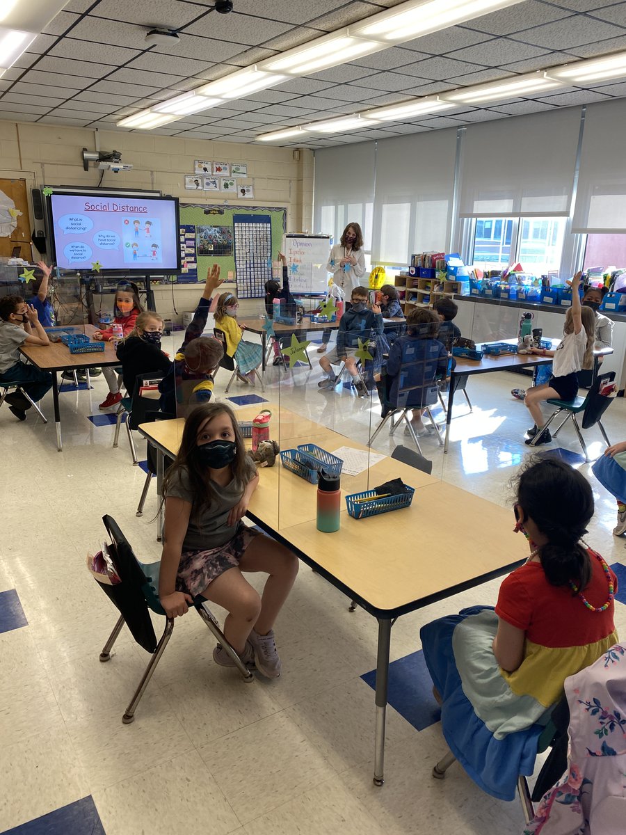 CETelementary's tweet image. Back together in the classroom and enjoying our new cafeteria spaces! What an exciting day! #secondfirstday