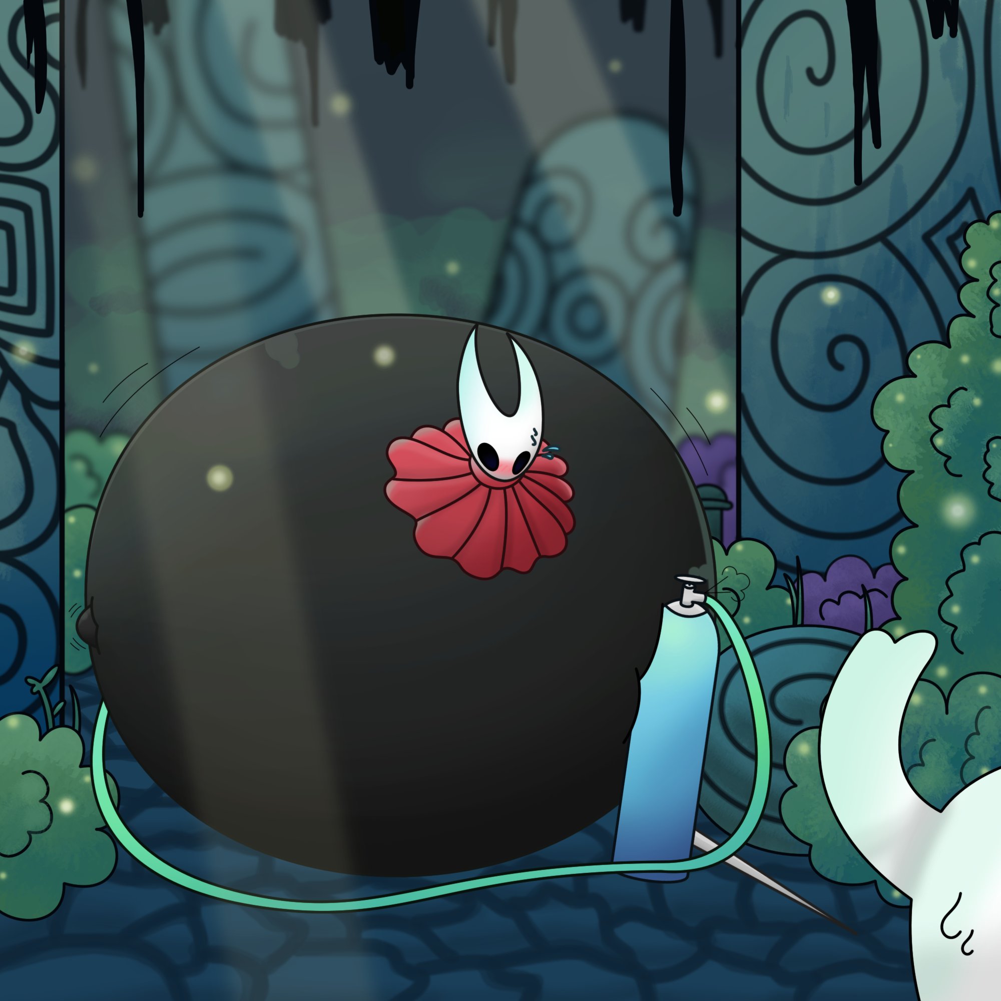 Poipole98 on X: Hornet Inflation uh...oh... looks like someone is blocking  the path. Hollow Knight is one of the best games I ever played and I love  Hornet. c: hollowknightfanart HollowKnight Inflationart 