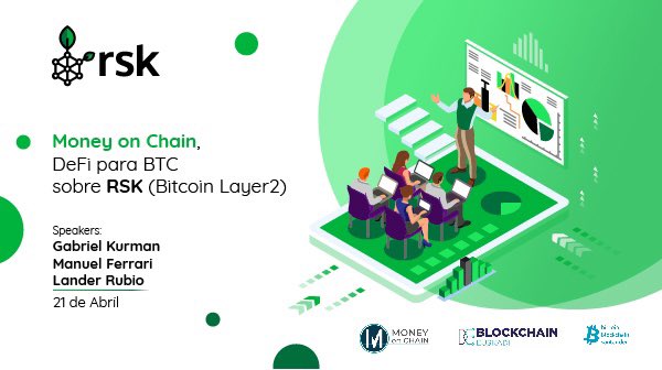 innorthvation's tweet photo. Nos vemos este jueves en el meetup virtual “RSK (Bitcoin Layer2) y algunas de sus aplicaciones: RIF, MoC”  https://t.co/QxwBOYCK43 https://t.co/r5qM5x9y9J