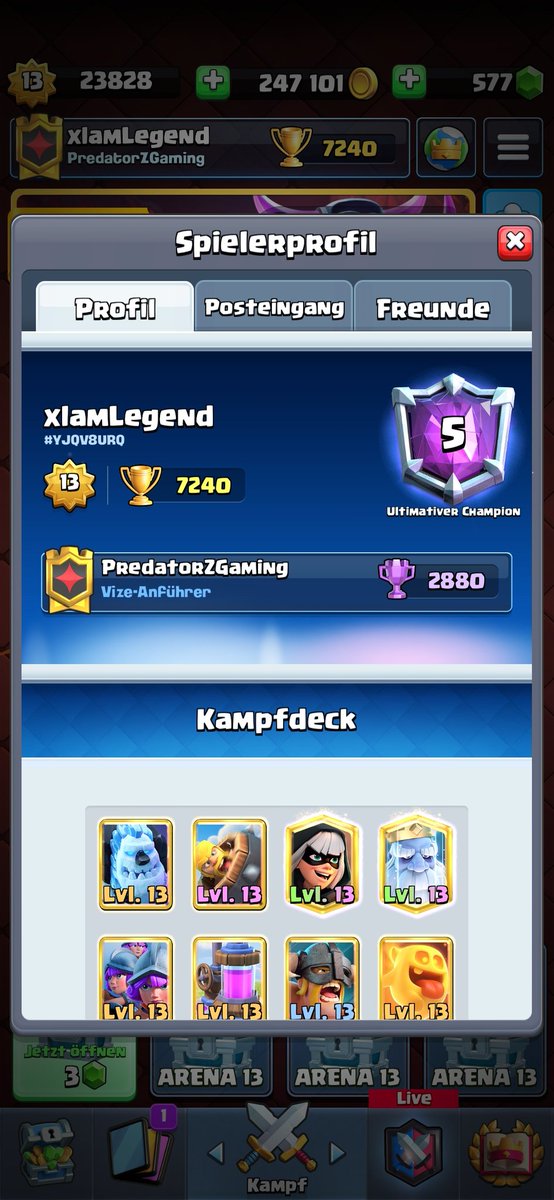 Many people want my link so I deleted some people and the first people will get it🤷‍♀️
I don't know yet if I will play season end though so don't expect too much...
link.clashroyale.com/invite/friend/…