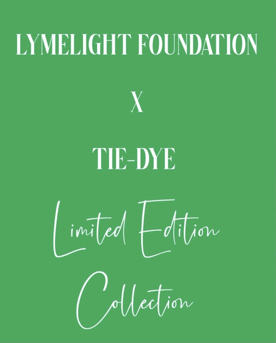 LymeLightFNDN's tweet photo. Check out our #limitededition tie dye line for #LymeAwarenessMonth! Get 20% off our entire store thru the end of May 💚 THANK YOU @LadyofLyme for creating these! 100% of proceeds go to children suffering w/#lymedisease. Use code MAY20! #lyme #lymewarriors https://t.co/qnc8rMkXZa https://t.co/5hexcytPqK