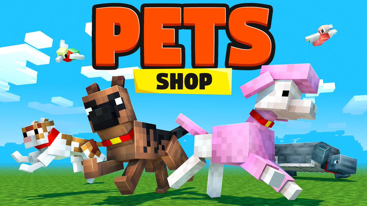 take care of your pets by feeding, playing or going for a walk through your beautiful city.🐶🐹🐢

"PETS: Shop"

watch the trailer: youtu.be/RyUMM9VmUDQ

get it here: mcmarket.place/?id=f92f9dd0-c…