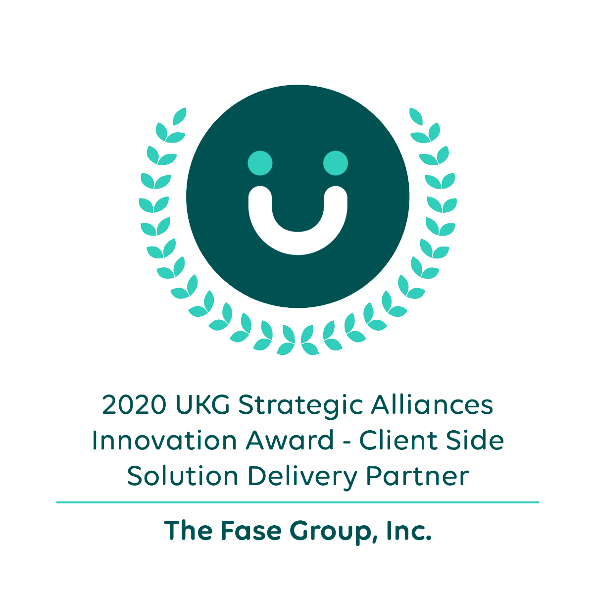 TheFASEGroup's tweet photo. A HUGE thank you to @UKGInc for honoring us with this momentous award.  The recognition truly fuels our entire team for continued success years to come! 
🙏🎉🏆

#TheFASEGroup #JATnet #HCMGurus #HappyClientHappyLife #InnovationAward #SolutionDeliveryPartner #UKGPartner https://t.co/dVvERbKipB