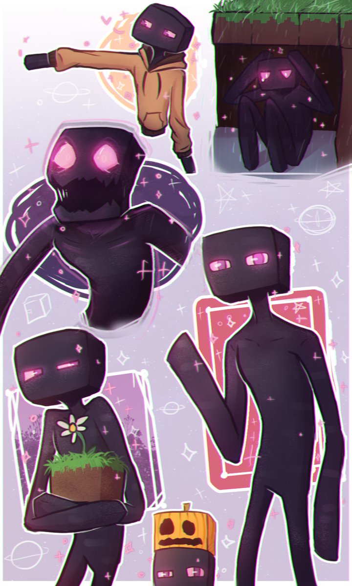 Enderman (#myart #mystyle #minecraft) .