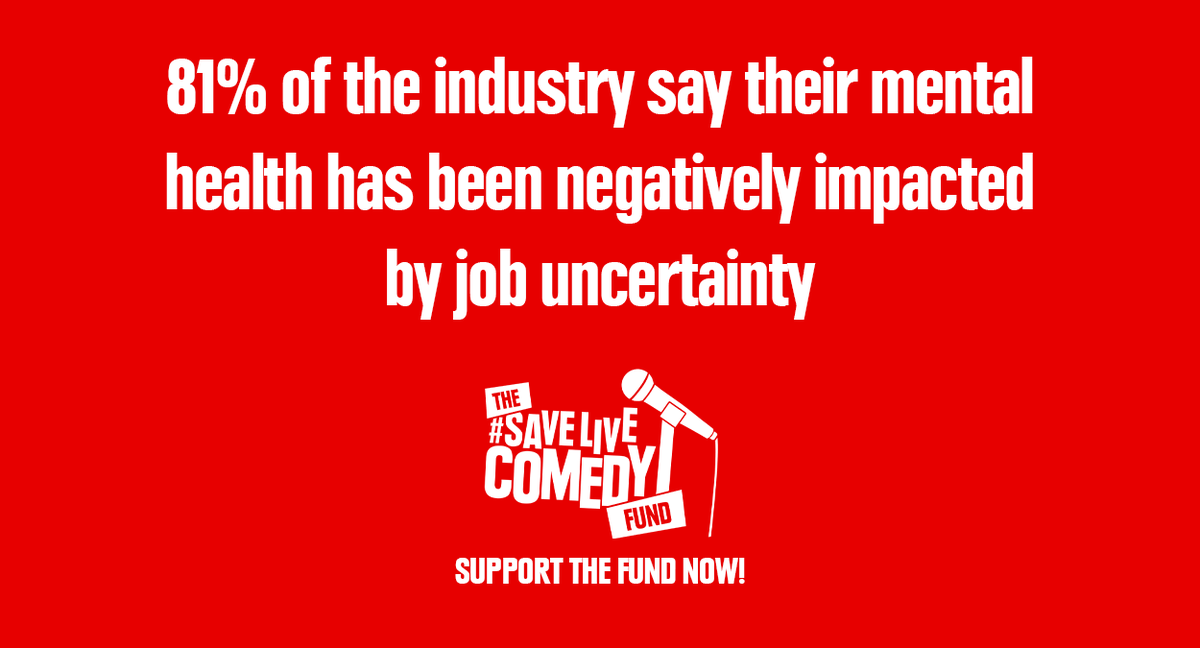 LiveComedyUK's tweet image. It's time to #SaveLiveComedy - by helping those that make it happen.

The #SaveLiveComedy Fund is supporting those most in need &amp;amp; has already raised over £44k. With your help, we can make sure that nobody is forced out of the comedy industry.

Donate now: savelivecomedy.co.uk