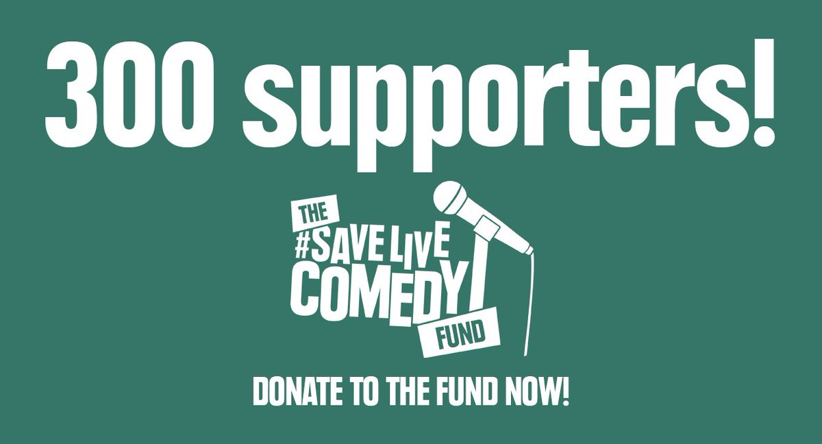 LiveComedyUK's tweet image. It's time to #SaveLiveComedy - by helping those that make it happen.

The #SaveLiveComedy Fund is supporting those most in need &amp;amp; has already raised over £44k. With your help, we can make sure that nobody is forced out of the comedy industry.

Donate now: savelivecomedy.co.uk