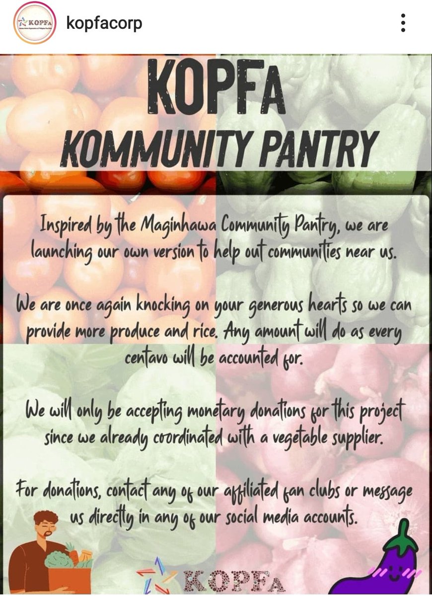 Hello ACnatics, KOPFa family will have a Kommunity Pantry. Let's all support their project and help. Directly message <a href="/KOPFaCorp/">KOPFa</a> for more details or reach out to your respective FC. #KayangKayaBastaSamasama