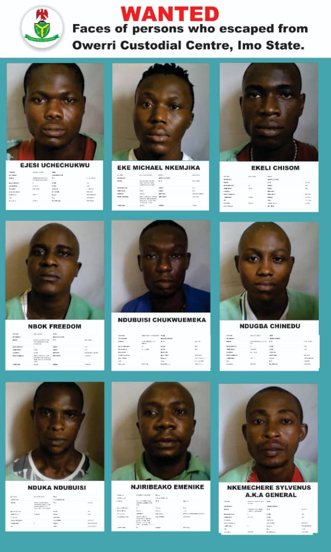 CorrectionsNg's tweet photo. Escapees of Owerri Custodial Centre, Imo State https://t.co/2tyx1a3bE3