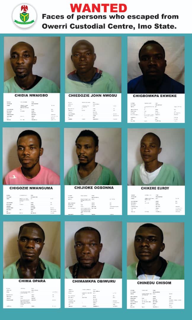 CorrectionsNg's tweet photo. Escapees of Owerri Custodial Centre, Imo State https://t.co/FFt5iFkcgr