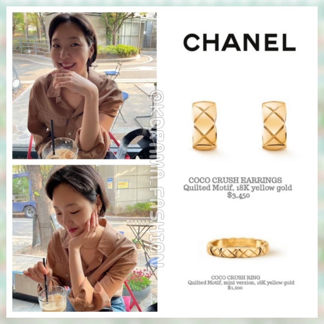 Kdrama_Fashion on X: Kim Go-Eun spotted wearing CHANEL COCO CRUSH  COLLECTION in her IG update on 20210420. COCO CRUSH Earrings $3,450 Quilted  Motif, 18K yellow gold COCO CRUSH Ring $1,200 Quilted Motif